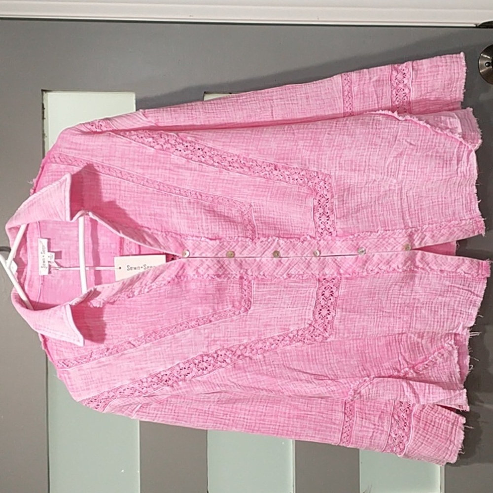 NWT Pink Button Down